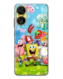 Чохол для ZTE Nubia Neo 5G з картинкою «Губка Боб та друзі»