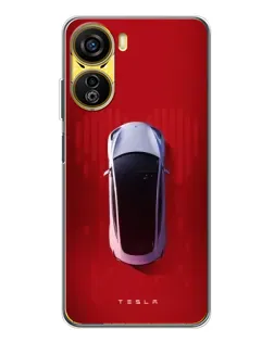 Чехол для ZTE Nubia Neo 5G с картинкой «Tesla Top View»