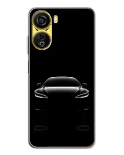 Чехол для ZTE Nubia Neo 5G с картинкой «Силуэт Tesla Night»