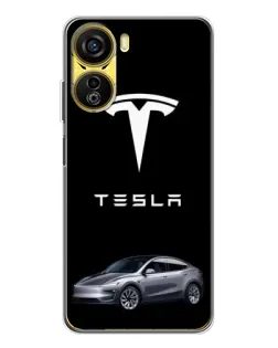 Чехол для ZTE Nubia Neo 5G с картинкой «Tesla Model Y»