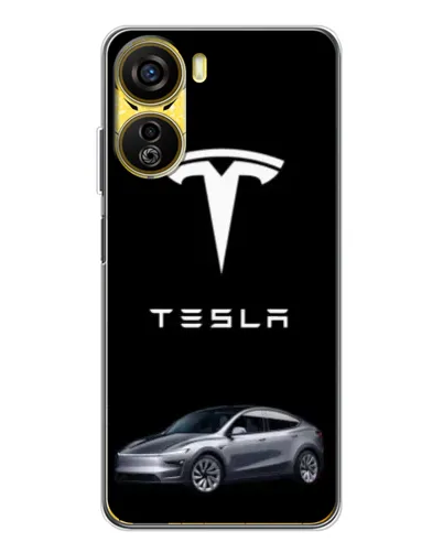 Чехол для ZTE Nubia Neo 5G с картинкой «Tesla Model Y»