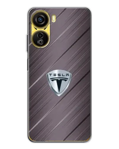 Чехол для ZTE Nubia Neo 5G с картинкой «Металлическая текстура Tesla»