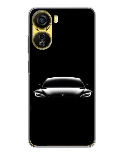 Чехол для ZTE Nubia Neo 5G с картинкой «Фары Tesla Night»