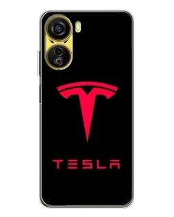 Чехол для ZTE Nubia Neo 5G с картинкой «Tesla Red Logo»