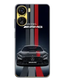 Чехол для ZTE Nubia Neo 5G с картинкой «Mercedes — белый карбон»