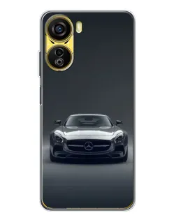 Чехол для ZTE Nubia Neo 5G с картинкой «Mercedes на черном»