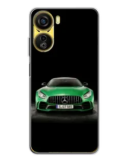 Чехол для ZTE Nubia Neo 5G с картинкой «Mercedes — неоновый лого»