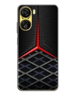 Чехол для ZTE Nubia Neo 5G с картинкой «Mercedes Carbon Grid»