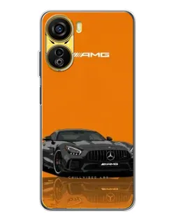 Чехол для ZTE Nubia Neo 5G с картинкой «Оранжевый Mercedes AMG»