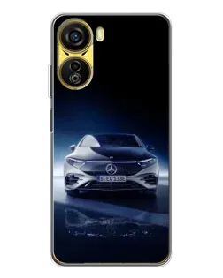 Чехол для ZTE Nubia Neo 5G с картинкой «Ночной Mercedes EQ»