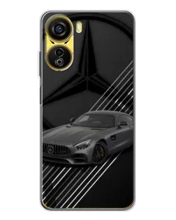 Чехол для ZTE Nubia Neo 5G с картинкой «Mercedes AMG — графика»