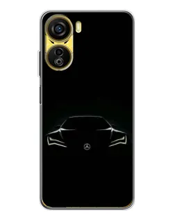 Чохол для ZTE Nubia Neo 5G з картинкою «Mercedes — силует авто»
