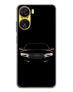 Чехол для ZTE Nubia Neo 5G с картинкой «Audi — ночной контур»