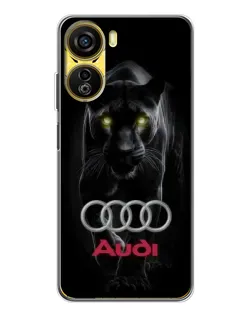 Чехол для ZTE Nubia Neo 5G с картинкой «Пантера и Audi»