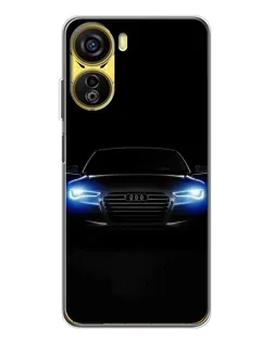 Чехол для ZTE Nubia Neo 5G с картинкой «Audi в неоне»