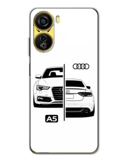 Чехол для ZTE Nubia Neo 5G с картинкой «Audi — контрастный дизайн»