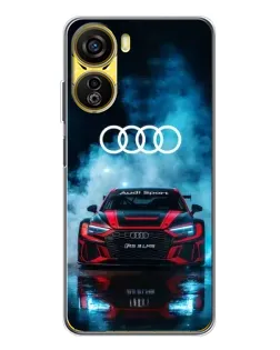 Чехол для ZTE Nubia Neo 5G с картинкой «Audi Sport — неон»