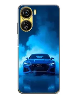 Чехол для ZTE Nubia Neo 5G с картинкой «Audi — голубая энергия»