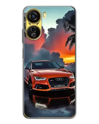 Чехол для ZTE Nubia Neo 5G с картинкой «Audi — закат» Чехол для ZTE Nubia Neo 5G с картинкой «Audi — закат»