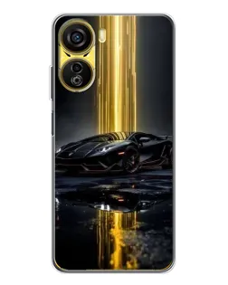 Чехол для ZTE Nubia Neo 5G с картинкой «Ночной Lamborghini драйв»