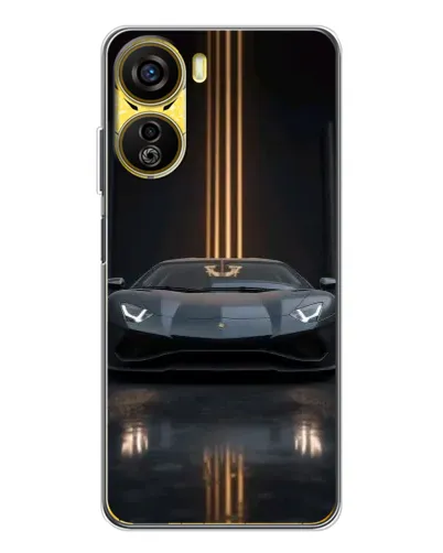 Чехол для ZTE Nubia Neo 5G с картинкой «Lamborghini золотые линии» Чехол для ZTE Nubia Neo 5G с картинкой «Lamborghini золотые линии»