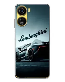 Чехол для ZTE Nubia Neo 5G с картинкой «Классическая надпись Lamborghini»