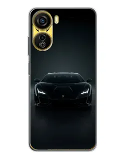 Чехол для ZTE Nubia Neo 5G с картинкой «Черный Lamborghini Aventador»