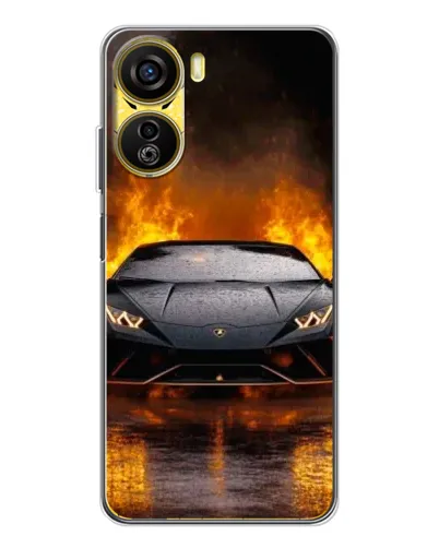 Чехол для ZTE Nubia Neo 5G с картинкой «Lamborghini в огне» Чехол для ZTE Nubia Neo 5G с картинкой «Lamborghini в огне»