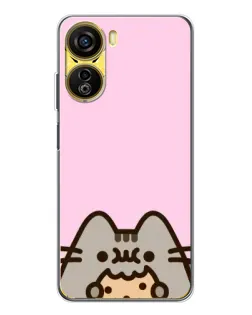 Чехол для ZTE Nubia Neo 5G с картинкой «Pusheen и печенье»