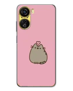 Чехол для ZTE Nubia Neo 5G с картинкой «Pusheen сердце»