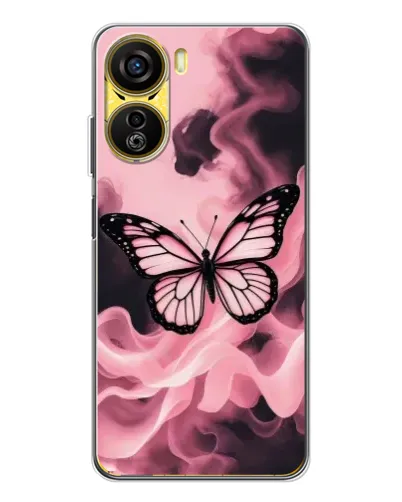 Чехол для ZTE Nubia Neo 5G с картинкой «Бабочка в дыму» Чехол для ZTE Nubia Neo 5G с картинкой «Бабочка в дыму»