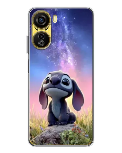 Чехол для ZTE Nubia Neo 5G с картинкой «Стич на рассвете»
