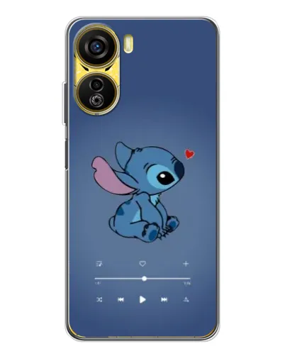 Чехол для ZTE Nubia Neo 5G с картинкой «Музыкальный Stitch»