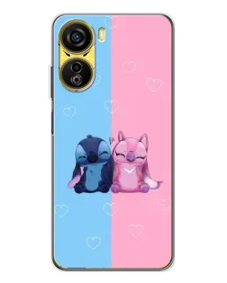 Чехол для ZTE Nubia Neo 5G с картинкой «Stitch и Angel Love»