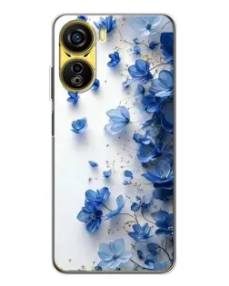 Чехол для ZTE Nubia Neo 5G с картинкой «Голубой цветочный каскад» Чехол для ZTE Nubia Neo 5G с картинкой «Голубой цветочный каскад»