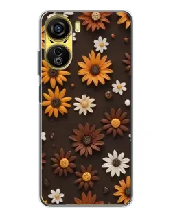 Чехол для ZTE Nubia Neo 5G с картинкой «Узор из маленьких подсолнухов» Чехол для ZTE Nubia Neo 5G с картинкой «Узор из маленьких подсолнухов»