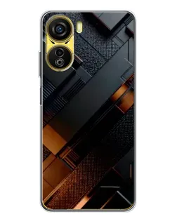 Чехол для ZTE Nubia Neo 5G с картинкой «Черные геометрические блоки»