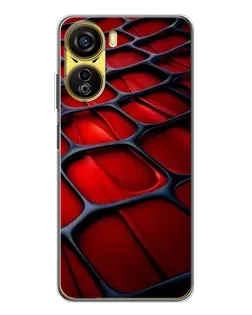 Чехол для ZTE Nubia Neo 5G с картинкой «Красная глянцевая сетка»