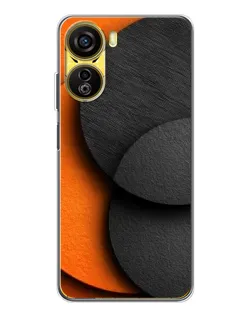 Чехол для ZTE Nubia Neo 5G с картинкой «Геометрия оранжевых кругов»