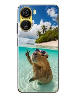 Чехол для ZTE Nubia Neo 5G с картинкой «Капибара на море» Чехол для ZTE Nubia Neo 5G с картинкой «Капибара на море»