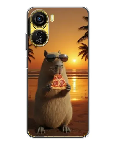Чехол для ZTE Nubia Neo 5G с картинкой «Капибара с пиццей» Чехол для ZTE Nubia Neo 5G с картинкой «Капибара с пиццей»