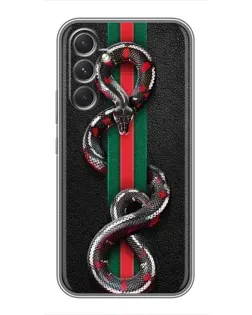 Чехол для ZTE Nubia Red Magic 11 Pro с картинкой «Gucci — змея на полосе» Чехол для ZTE Nubia Red Magic 11 Pro с картинкой «Gucci — змея на полосе»