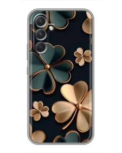 Чехол для ZTE Nubia Red Magic 11 Pro с картинкой «Клевер в золоте»