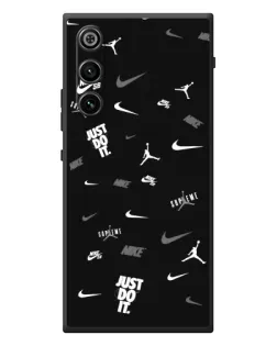 Чехол для ZTE Nubia RedMagic 10 Air с картинкой «Nike Black Pattern»