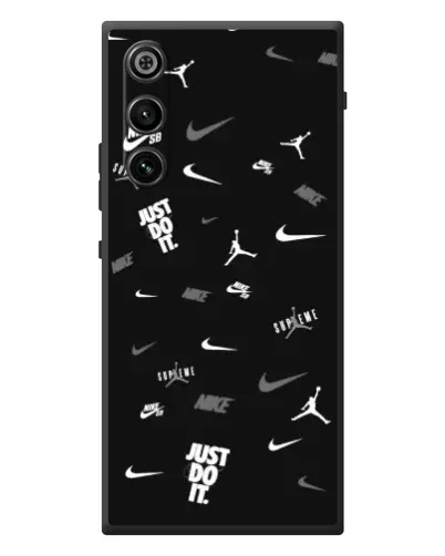 Чехол для ZTE Nubia RedMagic 10 Air с картинкой «Nike Black Pattern»