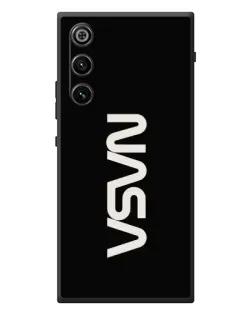 Чехол для ZTE Nubia RedMagic 10 Air с картинкой «NASA — вертикальный логотип»