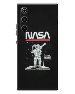 Чехол для ZTE Nubia RedMagic 10 Air с картинкой «NASA — шагаем по Луне»