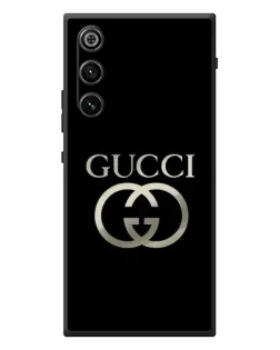 Чохол для ZTE Nubia RedMagic 10 Air з картинкою «Gucci — золото на чорному» Чохол для ZTE Nubia RedMagic 10 Air з картинкою «Gucci — золото на чорному»