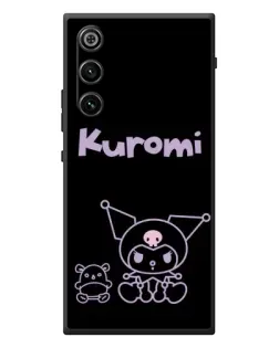 Чехол для ZTE Nubia RedMagic 10 Air с картинкой «Kuromi — черный минимализм»