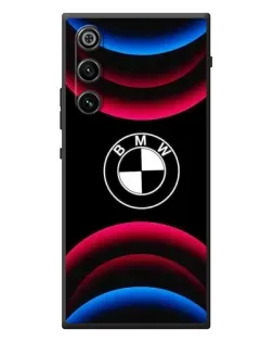 Чехол для ZTE Nubia RedMagic 10 Air с картинкой «Логотип BMW и неоновые дуги»